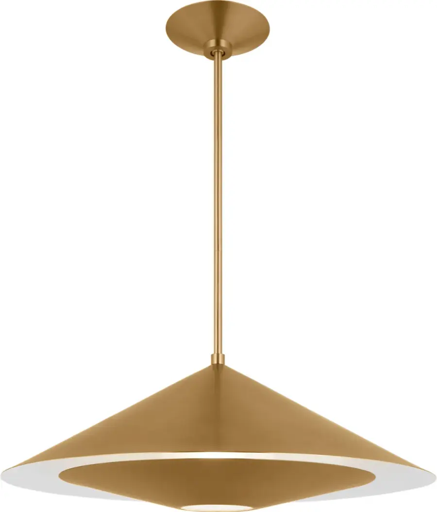 Echo Medium Pendant in Burnished Brass - Image 2