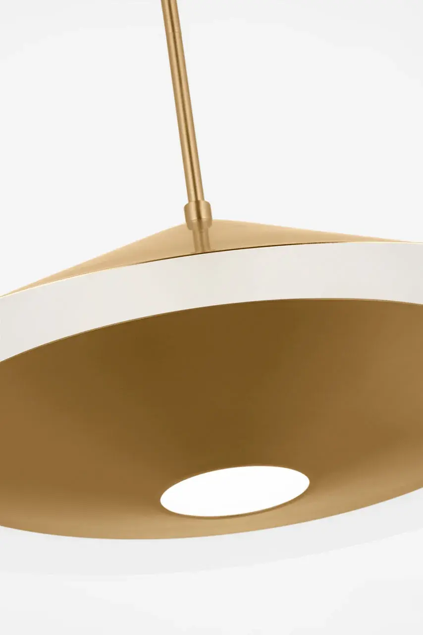 Echo Medium Pendant in Burnished Brass - Image 4