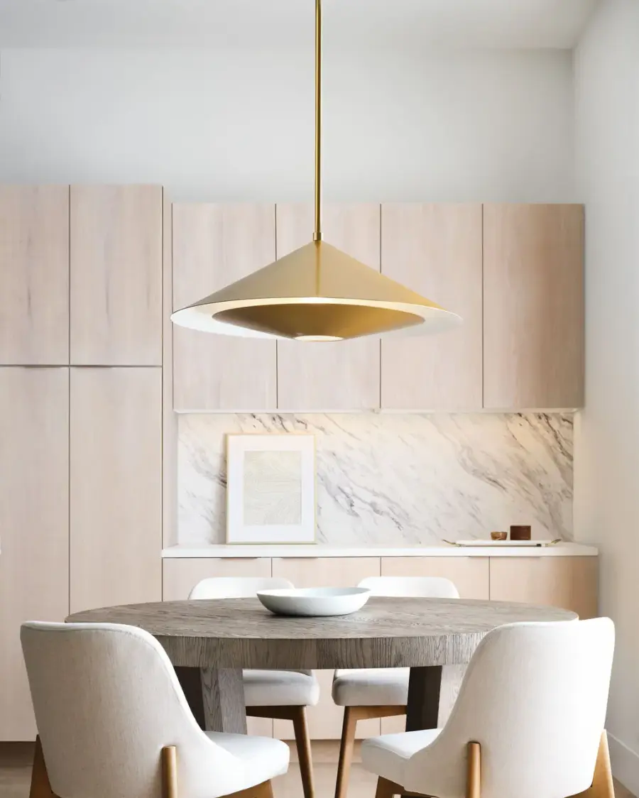 Echo Medium Pendant in Burnished Brass - Image 7
