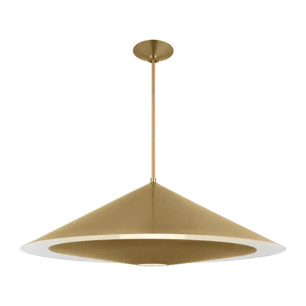 Echo Large Pendant in Burnished Brass - Image 1