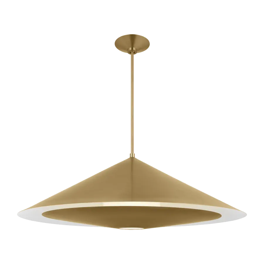 Echo Large Pendant in Burnished Brass - Image 1