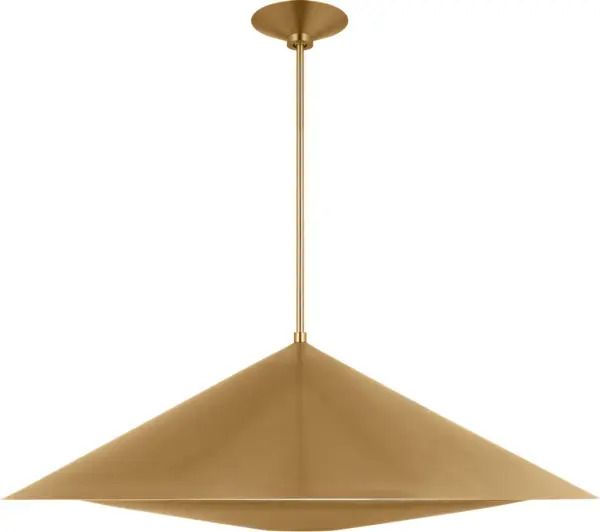 Echo Large Pendant in Burnished Brass - Image 2