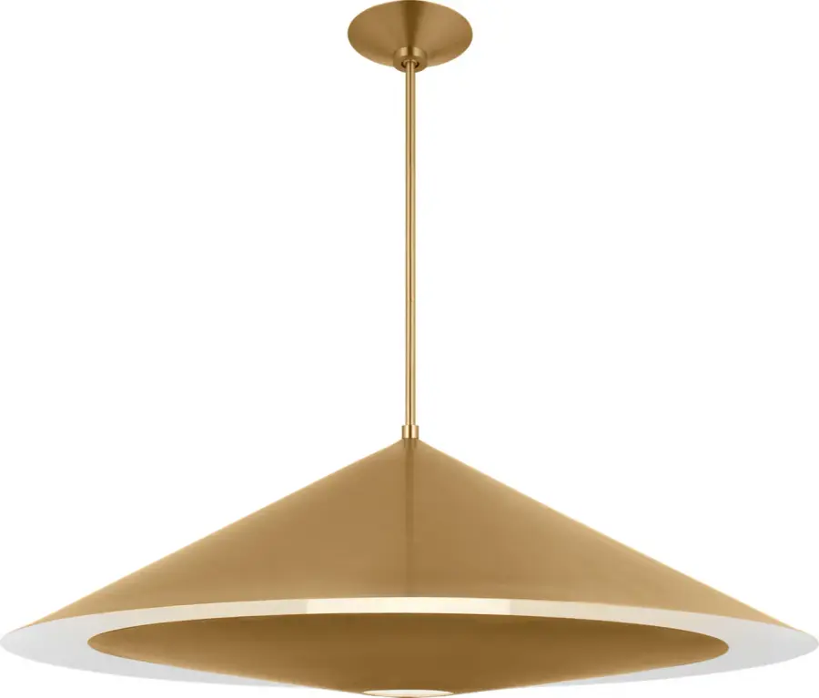 Echo Large Pendant in Burnished Brass - Image 3