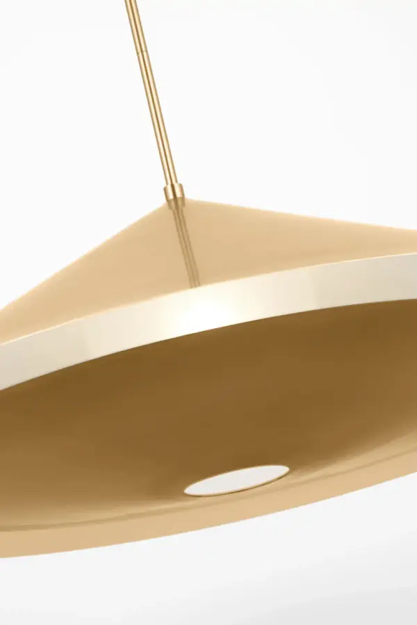 Echo Large Pendant in Burnished Brass - Image 5