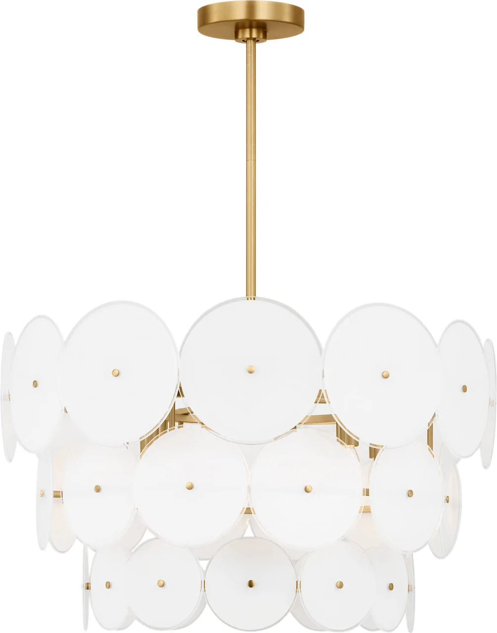 Emery 12-Light Chandelier in Burnished Brass