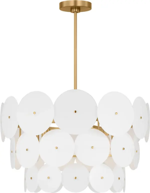 Emery 12-Light Chandelier in Burnished Brass - Image 3