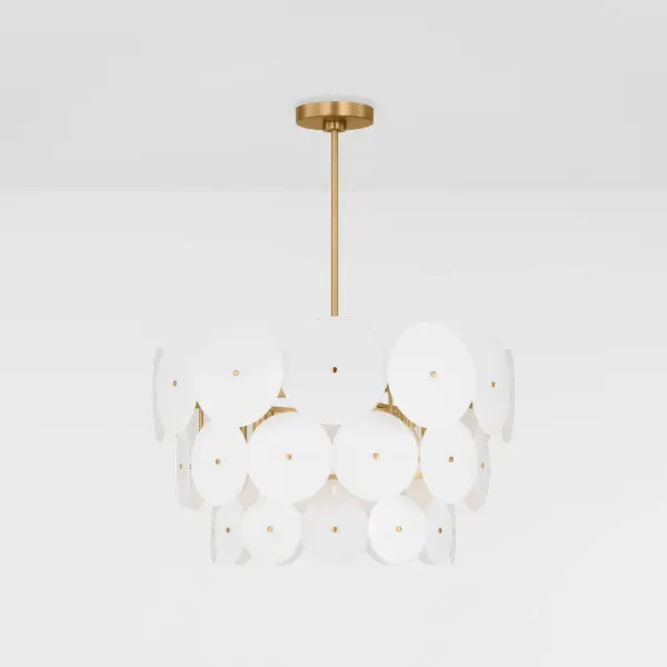 Emery 12-Light Chandelier in Burnished Brass - Image 8
