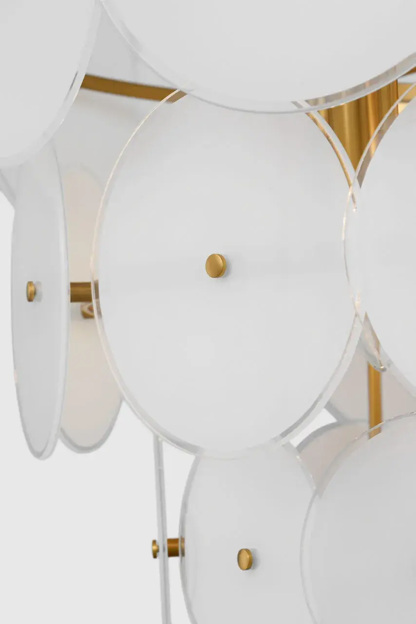 Emery 12-Light Chandelier in Burnished Brass - Image 9