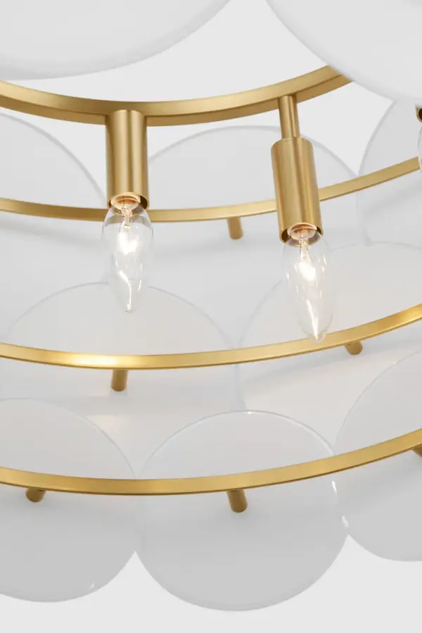 Emery 12-Light Chandelier in Burnished Brass - Image 10