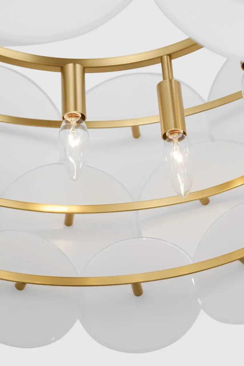 Emery 12-Light Chandelier in Burnished Brass - Image 10