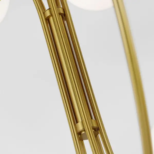 Noemie Large Chandelier in Burnished Brass - Image 3