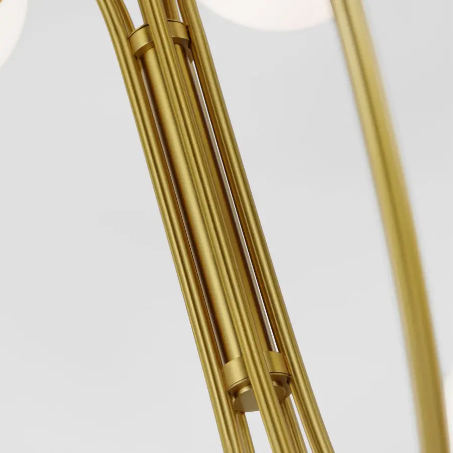 Noemie Large Chandelier in Burnished Brass - Image 3
