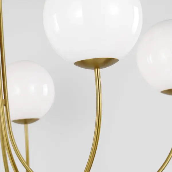 Noemie Large Chandelier in Burnished Brass - Image 4