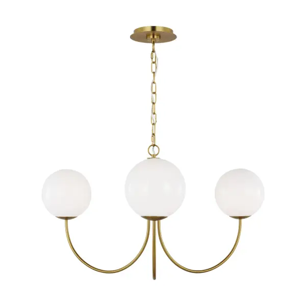 Noemie Medium Chandelier in Burnished Brass - Image 4