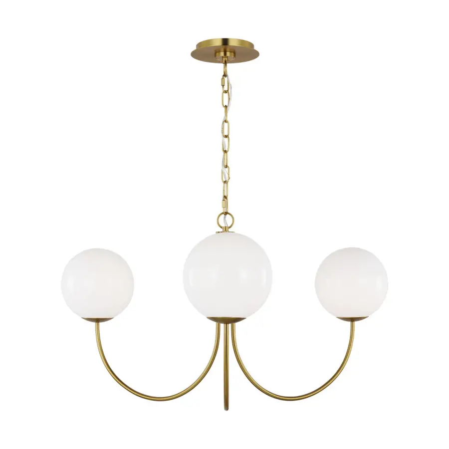 Noemie Medium Chandelier in Burnished Brass - Image 4