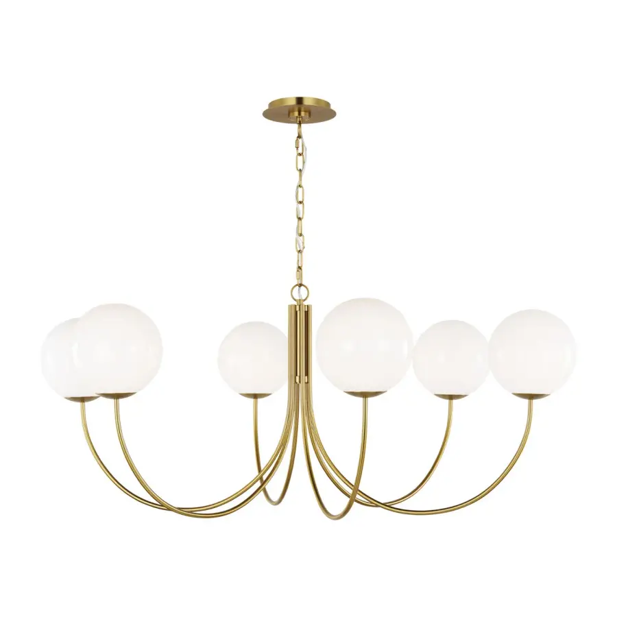 Noemie Extra Large Chandelier in Burnished Brass - Image 2