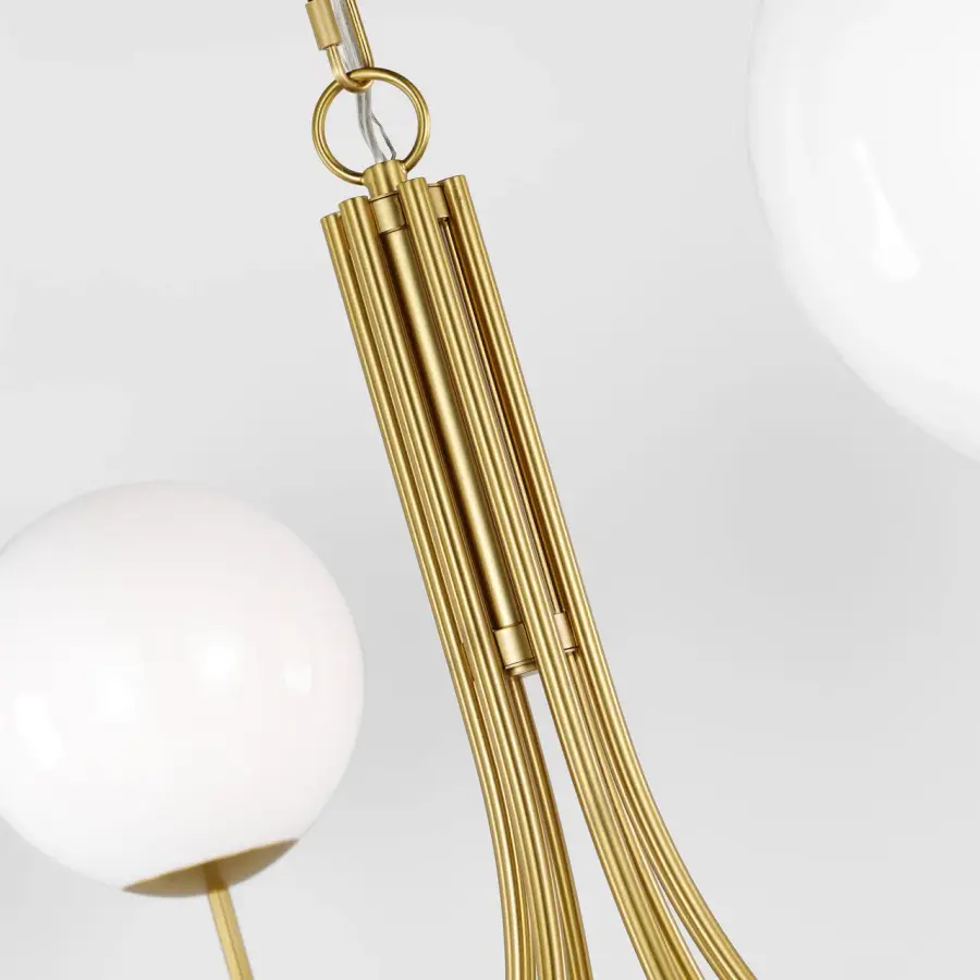 Noemie Extra Large Chandelier in Burnished Brass - Image 4