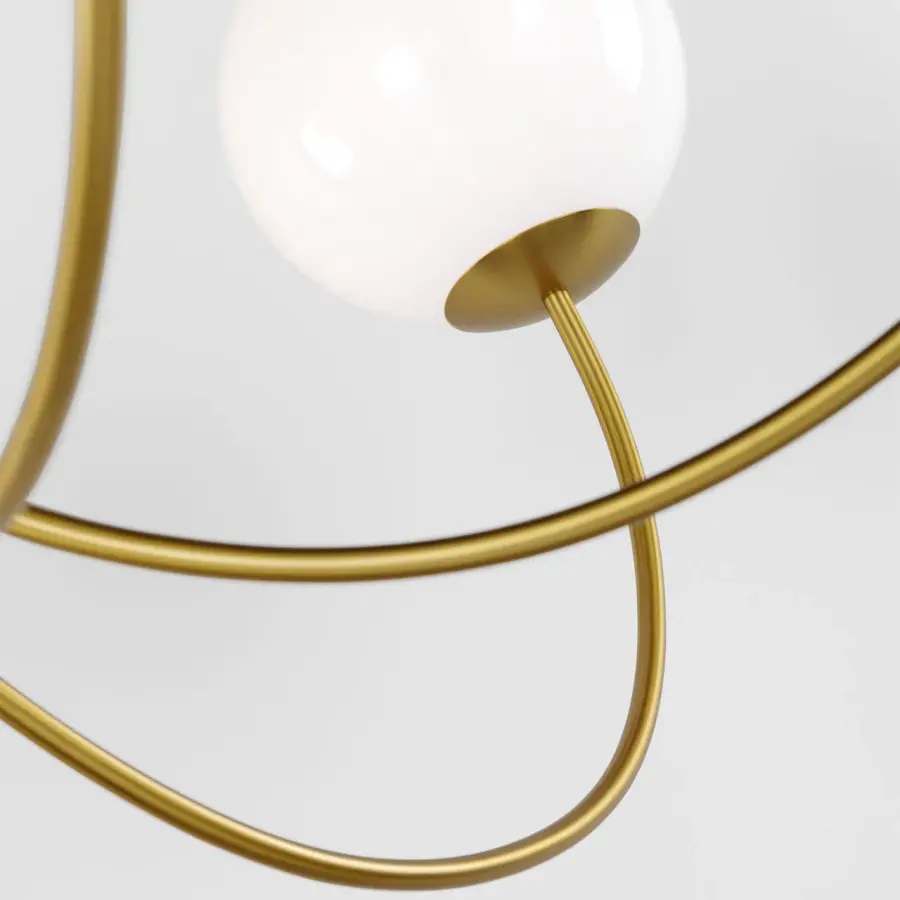 Noemie Extra Large Chandelier in Burnished Brass - Image 5