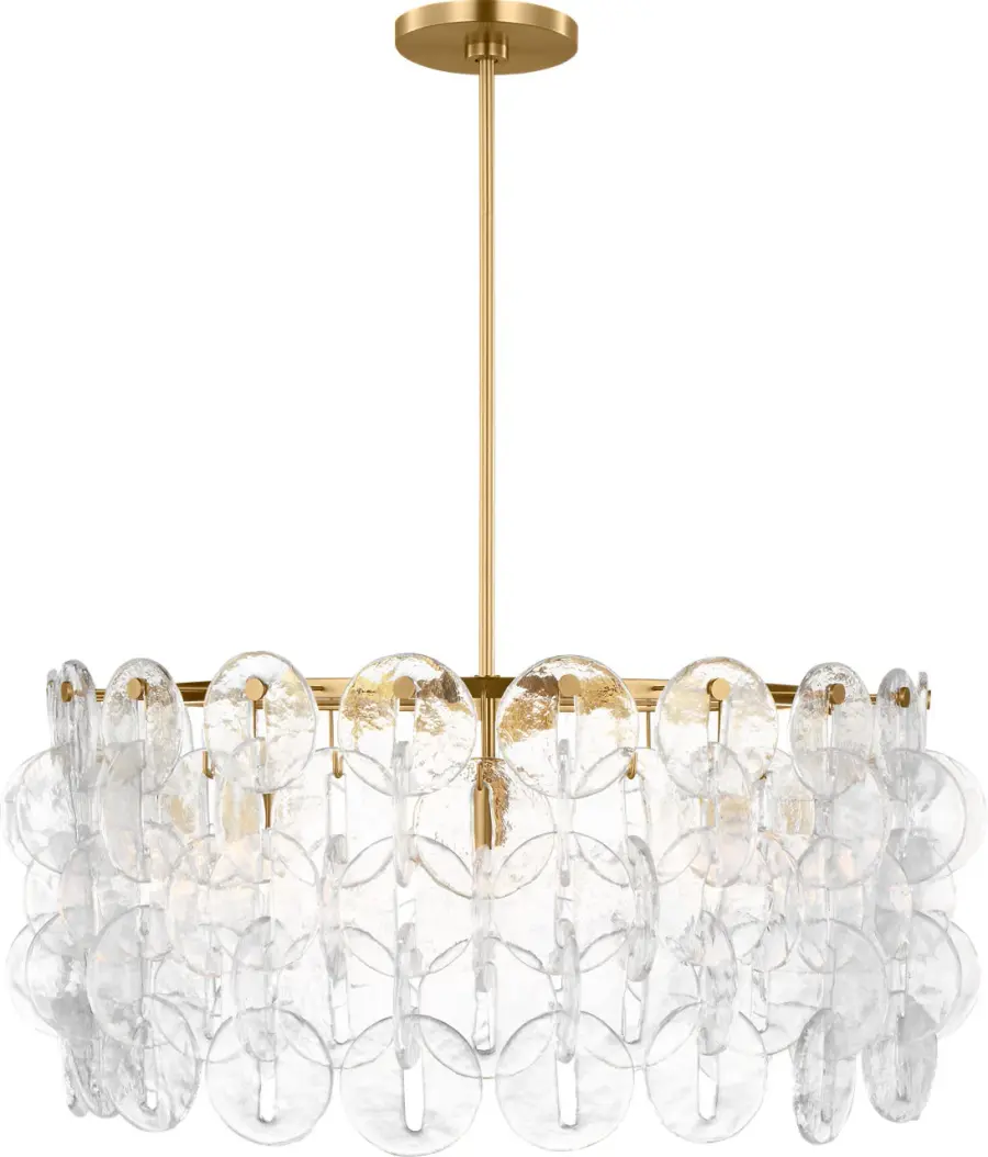 Candace 32" Chandelier in Burnished Brass - Image 2