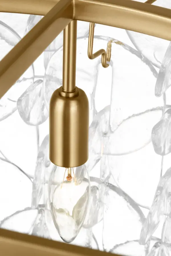 Candace 32" Chandelier in Burnished Brass - Image 3