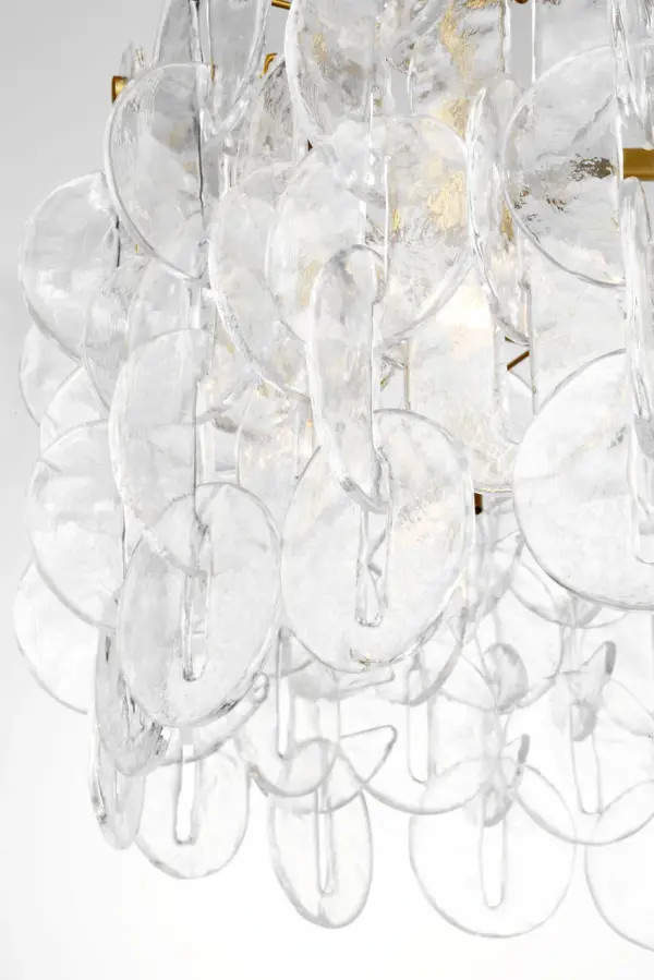 Candace 32" Chandelier in Burnished Brass - Image 4