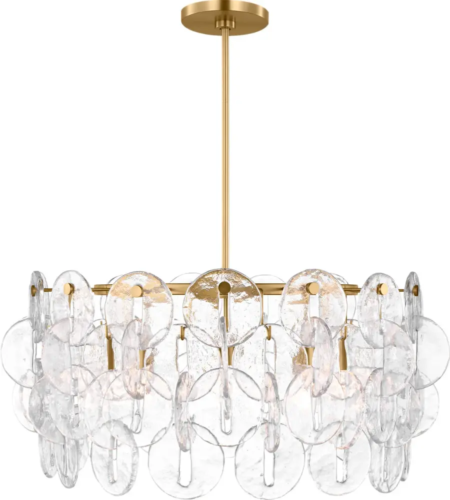 Candace 27" Chandelier in Burnished Brass - Image 1