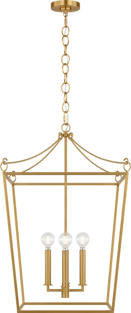 Carlyle 18" Lantern in Burnished Brass - Image 2