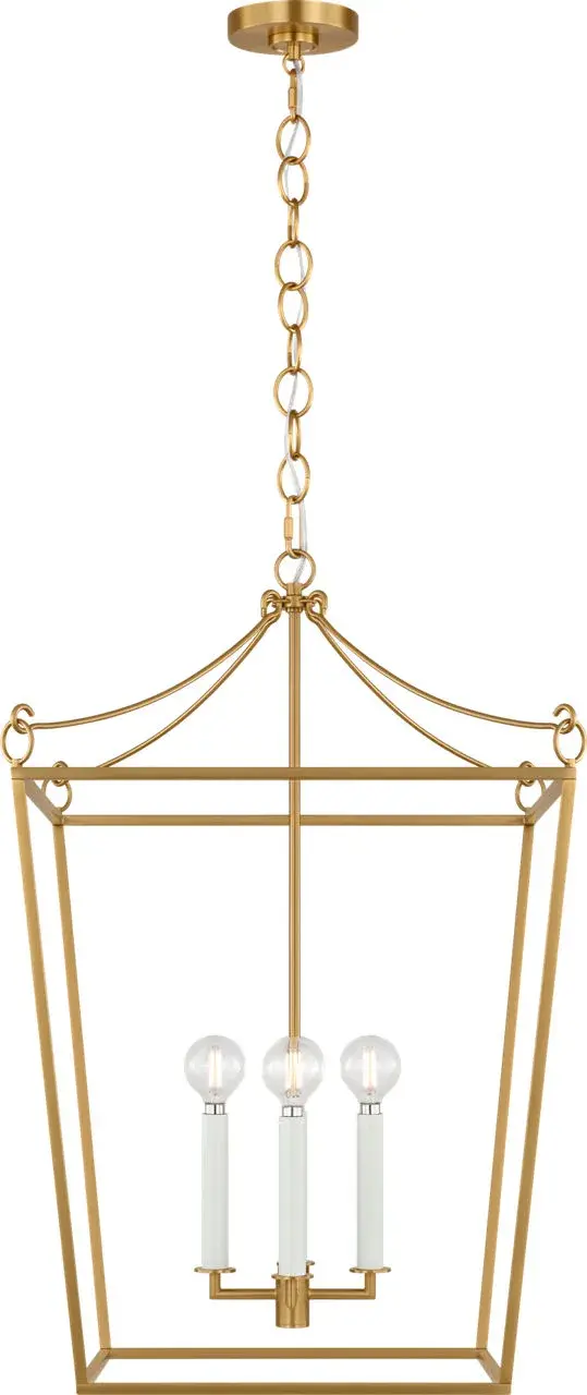 Carlyle 18" Lantern in Burnished Brass - Image 7