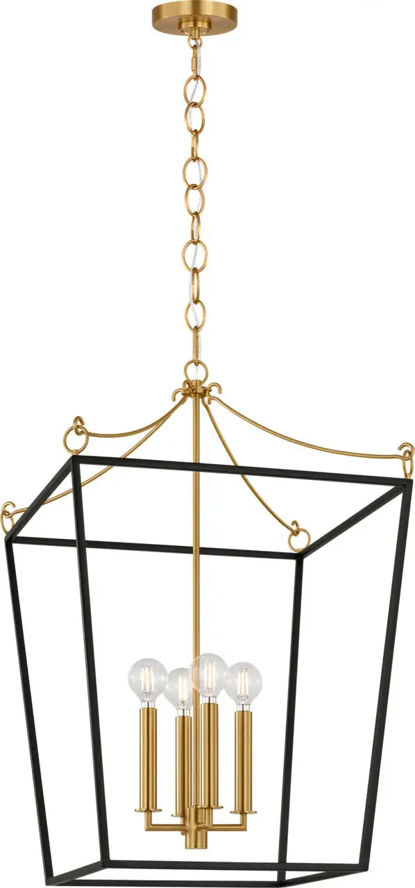 Carlyle 18" Lantern in Midnight Black - Image 1