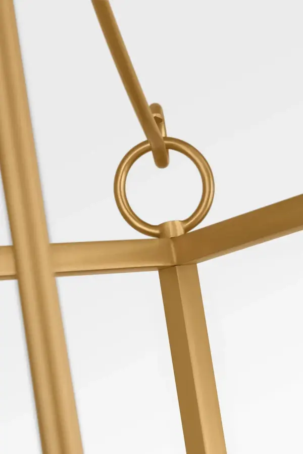 Carlyle Three Light Lantern in Burnished Brass - Image 3