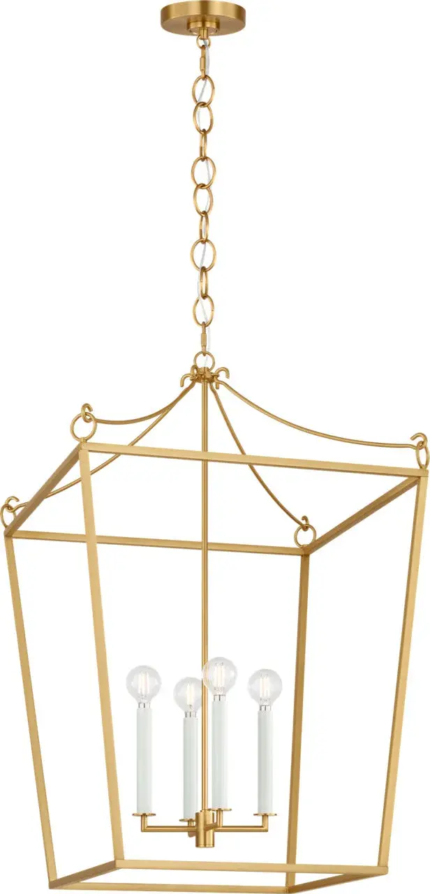 Carlyle 21" Lantern in Burnished Brass - Image 6