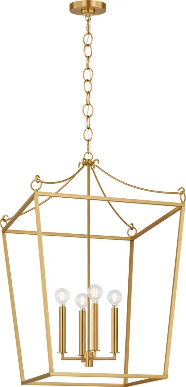 Carlyle 21" Lantern in Burnished Brass - Image 8