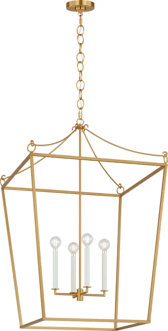 Carlyle 24" Lantern in Burnished Brass - Image 5