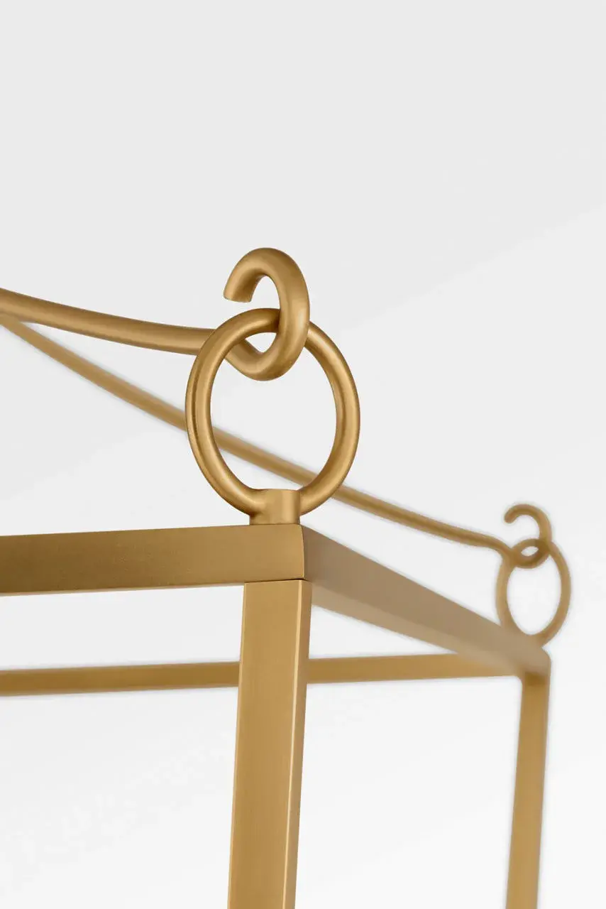 Carlyle 24" Lantern in Burnished Brass - Image 8