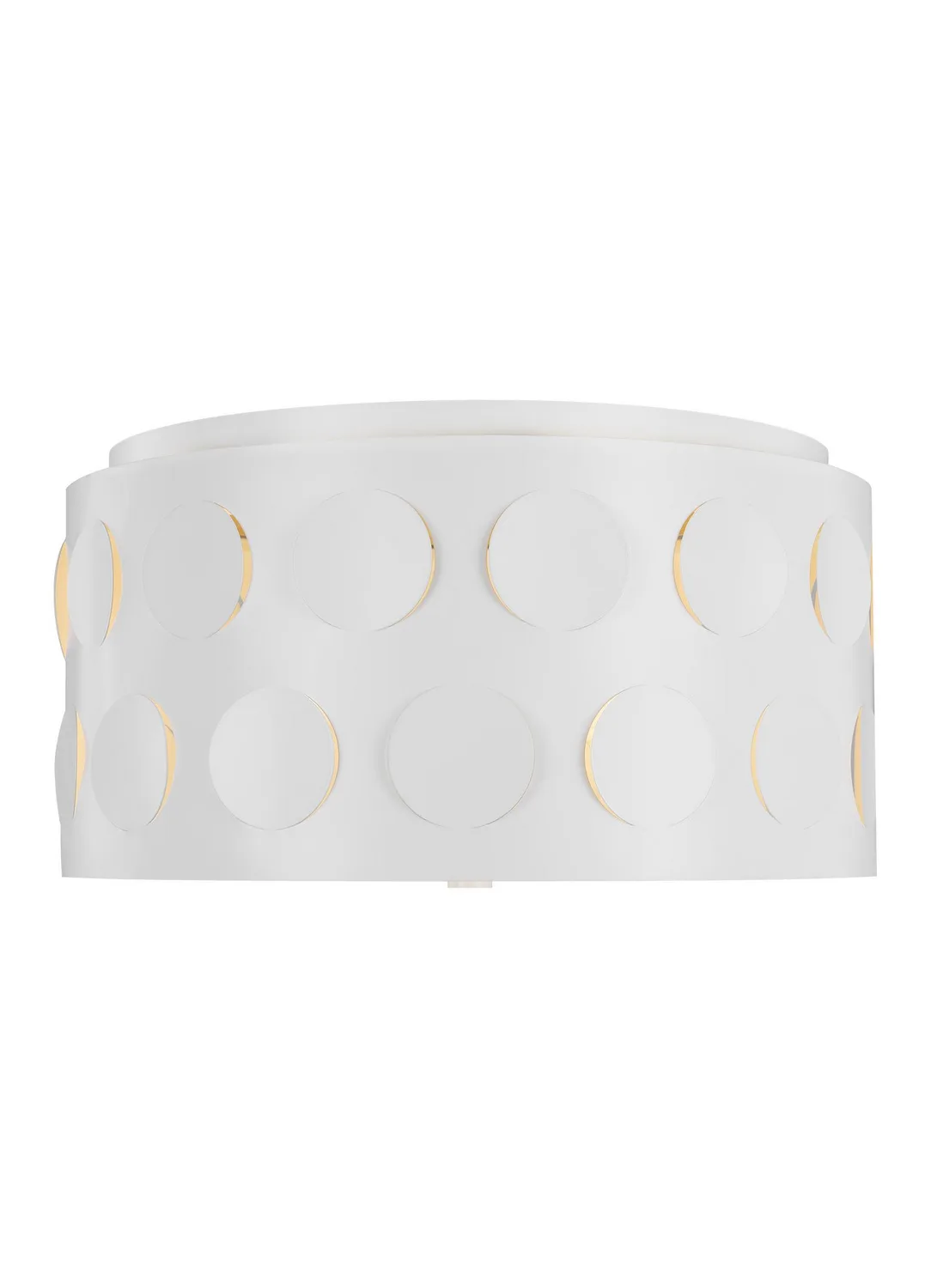 Dottie Three Light Flush Mount in Matte White