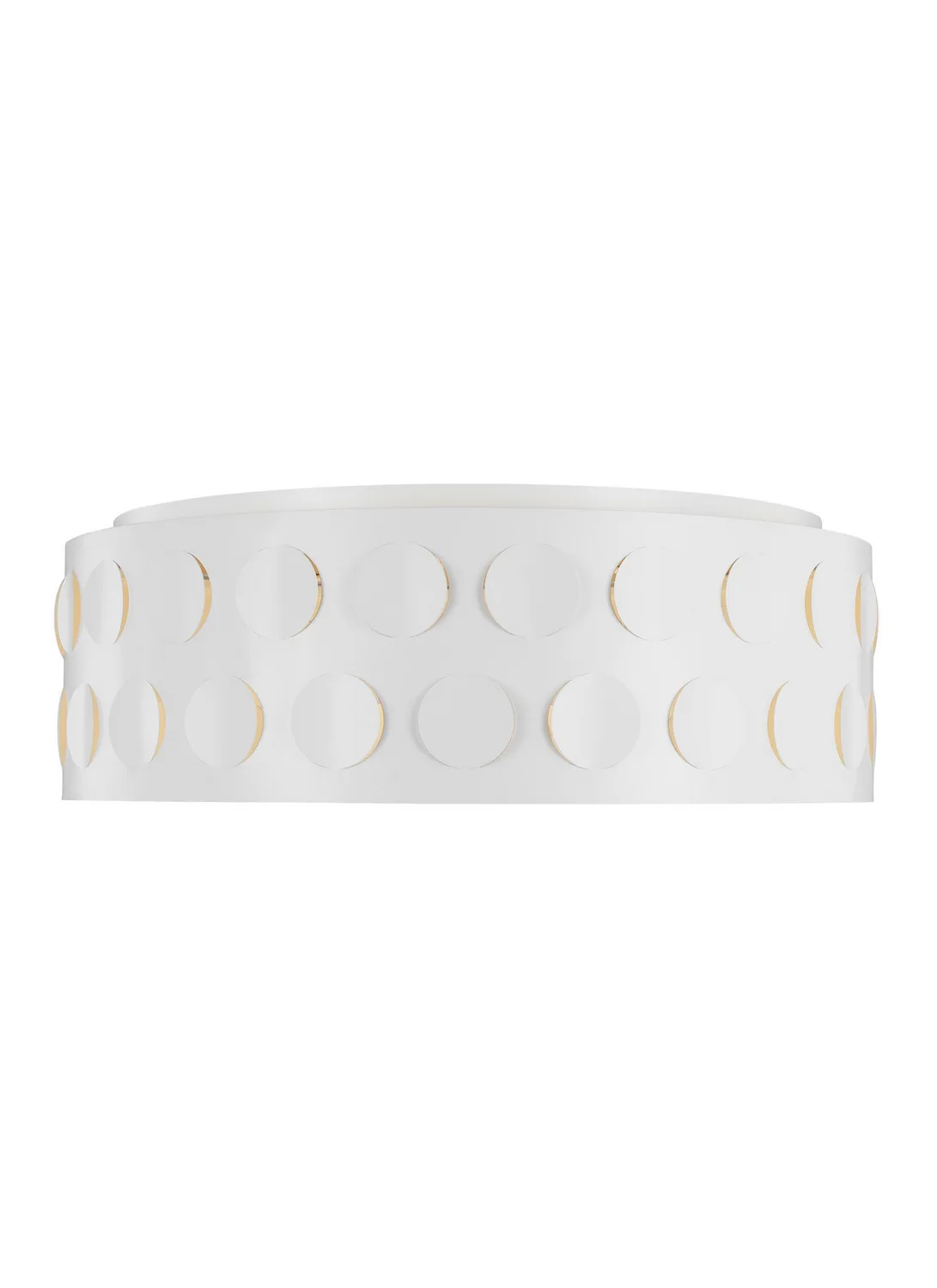 Dottie Four Light Flush Mount in Matte White