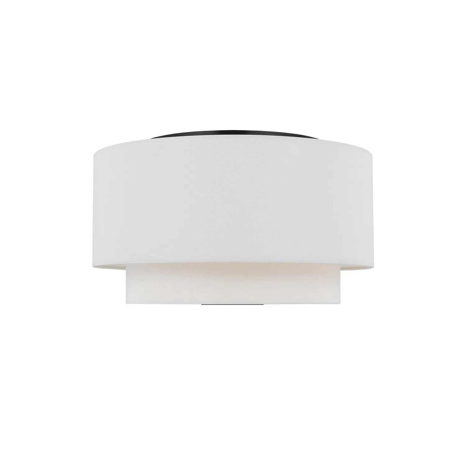 Sawyer Three Light Flush Mount in Midnight Black