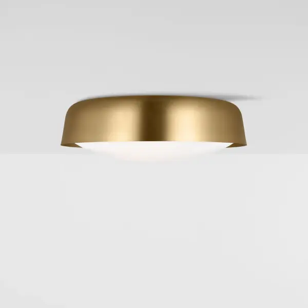 Draper Two Light Flush Mount in Burnished Brass - Image 3