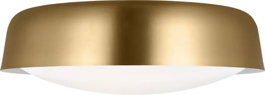 Draper Two Light Flush Mount in Burnished Brass - Image 5