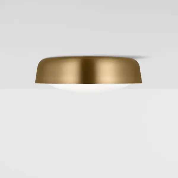 Draper Two Light Flush Mount in Burnished Brass - Image 6