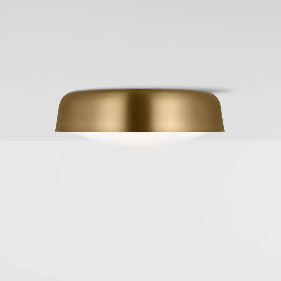 Draper Two Light Flush Mount in Burnished Brass - Image 6