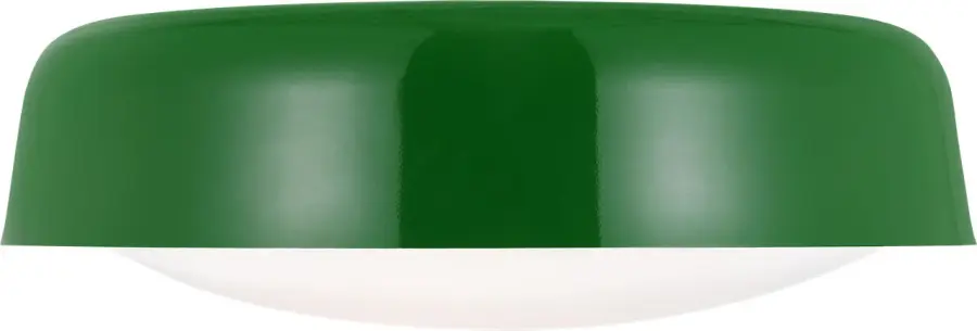 Draper Two Light Flush Mount in Green - Image 1