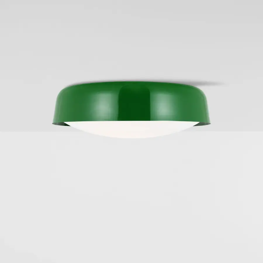Draper Two Light Flush Mount in Green - Image 2