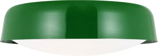 Draper Two Light Flush Mount in Green - Image 3