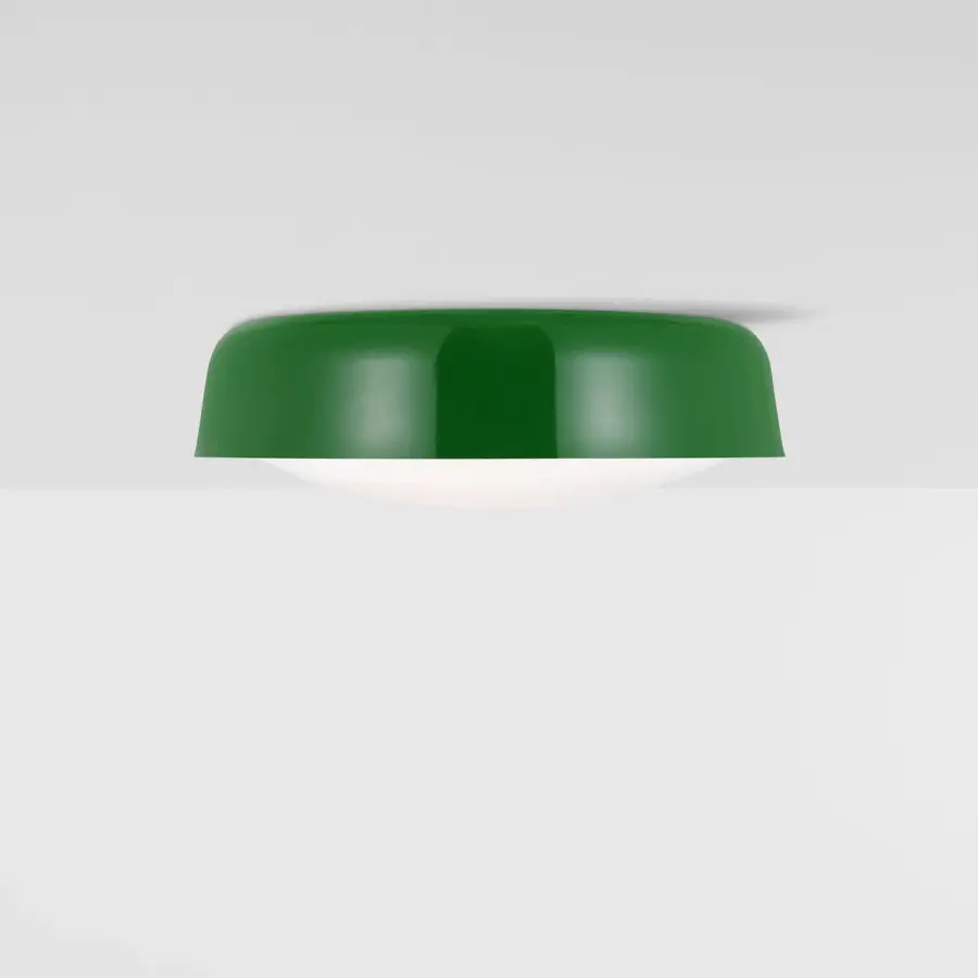 Draper Two Light Flush Mount in Green - Image 4