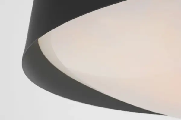 Draper Two Light Flush Mount in Midnight Black - Image 3