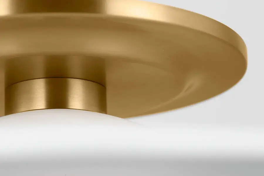 Endicott 16" Flush Mount in Burnished Brass - Image 3