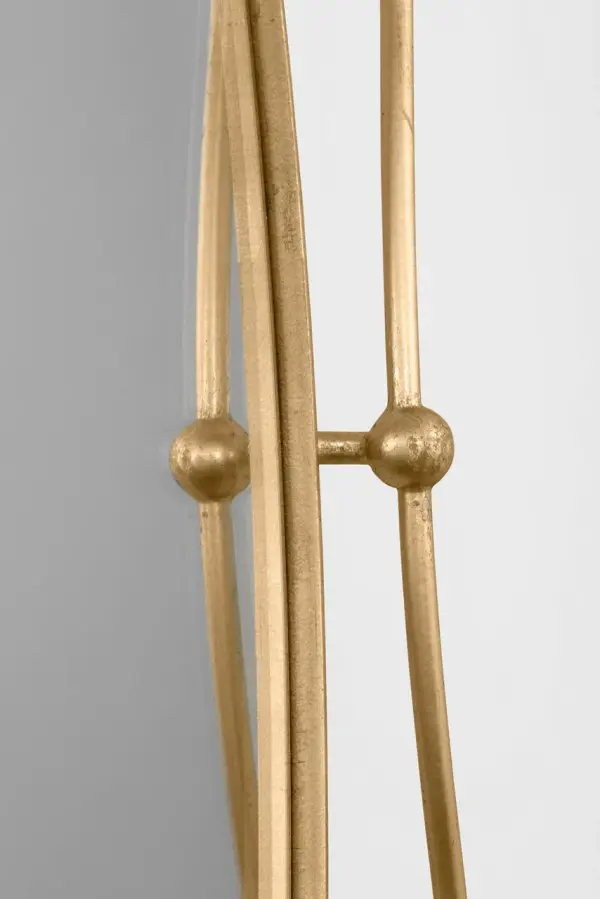 The Sargasso oval mirror brings organic coastal elegance to any space with its distinctive gild finish. At 24" x 30", it's perfectly sized for bathrooms, powder rooms, and entryways, offering both function and style. - alternate view