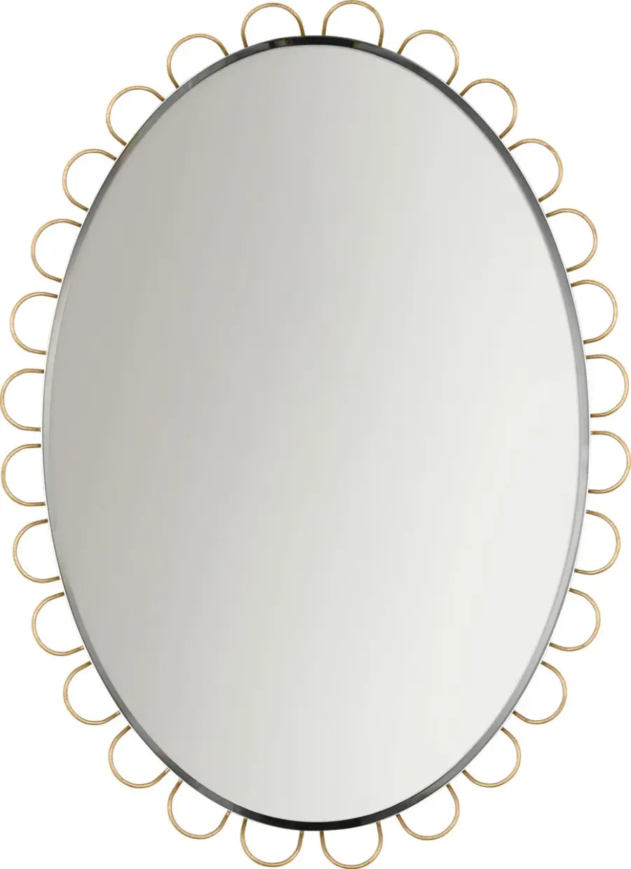 Tirreno 24" x 31" Oval Mirror in Gild - Image 1