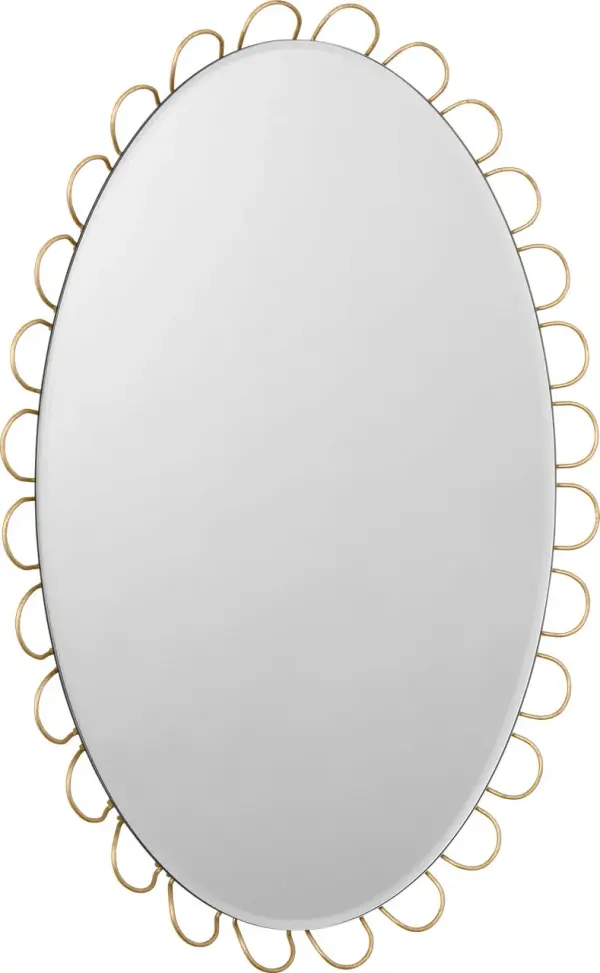Tirreno 24" x 31" Oval Mirror in Gild - Image 3